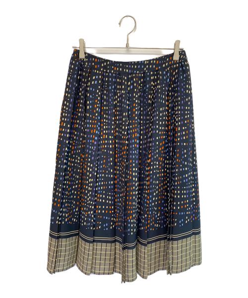 NEWYORKER（ニューヨーカー）NEWYORKER (ニューヨーカー) 24AW イルミネーションプリント ブラウス+スカート ネイビー サイズ:SIZE 11R 未使用品の古着・服飾アイテム