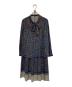 NEWYORKER（ニューヨーカー）の古着「24AW イルミネーションプリント ブラウス+スカート」｜ネイビー