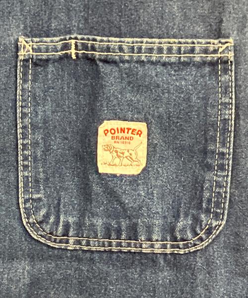 Pointer（ポインター）Pointer (ポインター) カバーオール インディゴ サイズ:SIZE 44の古着・服飾アイテム