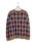 A.P.C.アーペーセー）の古着「薄手ニット」｜ブラウン×ネイビー