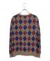 A.P.C. (アーペーセー) 薄手ニット ブラウン×ネイビー サイズ:SIZE S：4000円