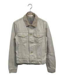 ALEXANDER McQUEEN（アレキサンダーマックイーン）の古着「ビッグシルエット デニムジャケット」｜ライトグレー