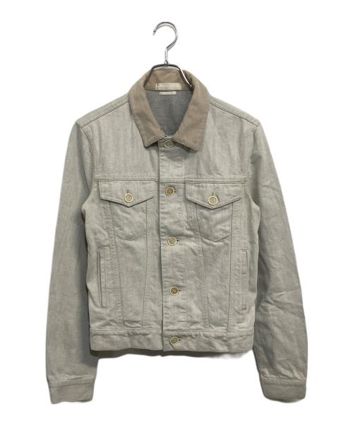 ALEXANDER McQUEEN（アレキサンダーマックイーン）ALEXANDER McQUEEN (アレキサンダーマックイーン) ビッグシルエット デニムジャケット ライトグレー サイズ:SIZE 44 (XS)の古着・服飾アイテム