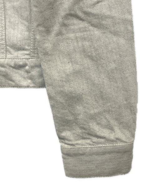 ALEXANDER McQUEEN（アレキサンダーマックイーン）ALEXANDER McQUEEN (アレキサンダーマックイーン) ビッグシルエット デニムジャケット ライトグレー サイズ:SIZE 44 (XS)の古着・服飾アイテム