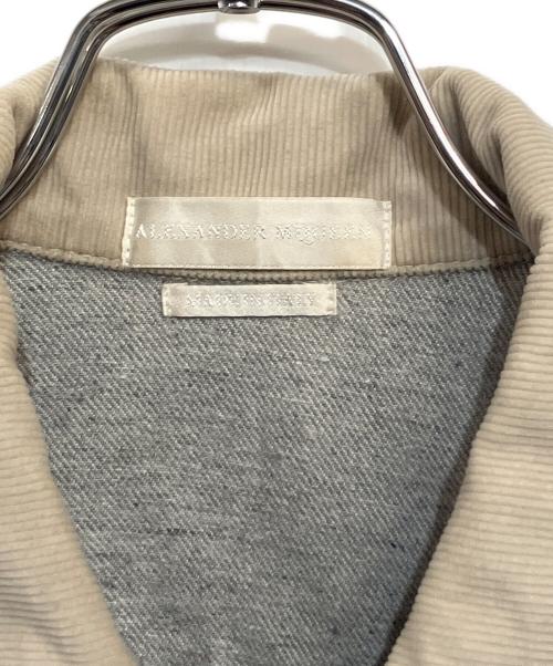 ALEXANDER McQUEEN（アレキサンダーマックイーン）ALEXANDER McQUEEN (アレキサンダーマックイーン) ビッグシルエット デニムジャケット ライトグレー サイズ:SIZE 44 (XS)の古着・服飾アイテム