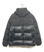 adidas Originalsアディダスオリジナル）の古着「DOWN REGEN HOODED BLOCK PUFFER JACKET」｜ブラック