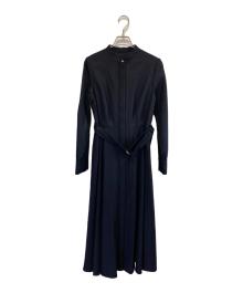 ANAYI（アナイ）の古着「24AW ハイカウントフラノフレアワンピース」｜ブラック