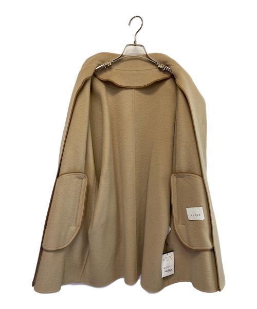 ANAYI（アナイ）ANAYI (アナイ) 22AW ウールナイロンリバーケープコート ピンクベージュ サイズ:SIZE 38 未使用品の古着・服飾アイテム