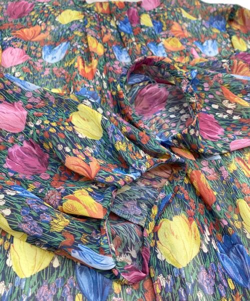 AMACA（アマカ）AMACA (アマカ) LIBERTY (リバティー) AMALIA TULIPブラウス＆スカートセット マルチカラー サイズ:SIZE 40/38 (11/9 M) 未使用品の古着・服飾アイテム