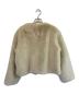 UNFILO (アンフィーロ) エコファー クロップドジャケット ベージュ サイズ:SIZE S 未使用品：6000円