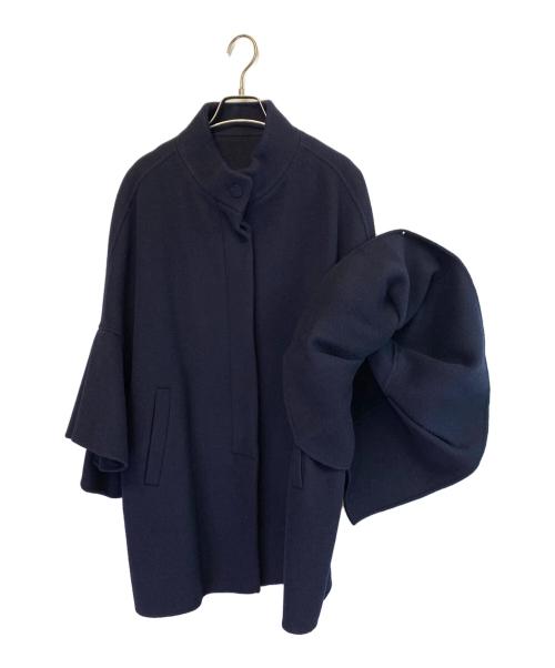 ANAYI（アナイ）ANAYI (アナイ) 22AW ウールナイロンリバーケープコート ネイビー サイズ:SIZE 38 未使用品の古着・服飾アイテム