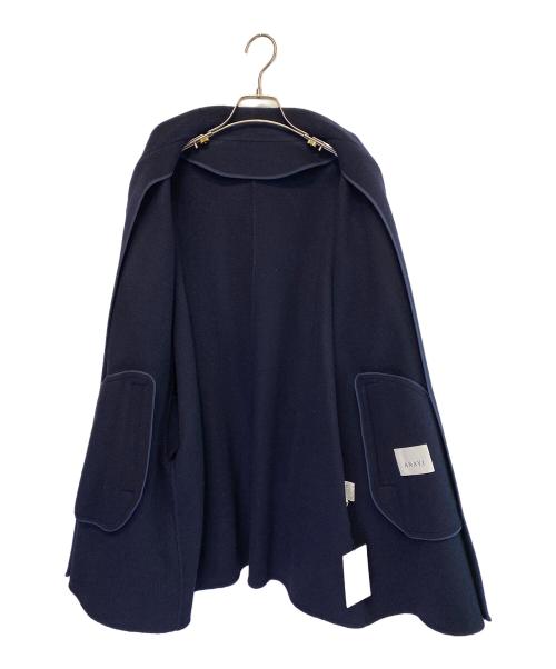 ANAYI（アナイ）ANAYI (アナイ) 22AW ウールナイロンリバーケープコート ネイビー サイズ:SIZE 38 未使用品の古着・服飾アイテム