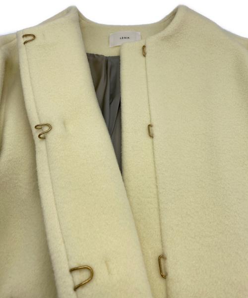 IENA（イエナ）IENA (イエナ) 22AW ラムウールノーカラーコート イエロー サイズ:SIZE 38の古着・服飾アイテム