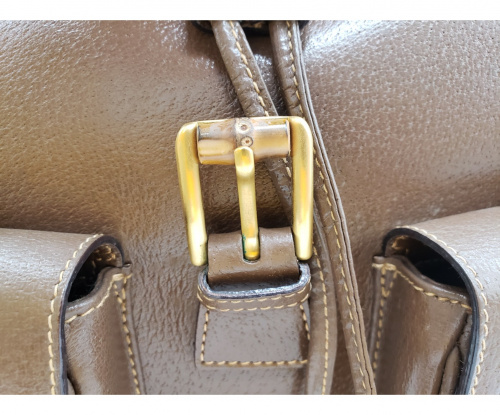 GUCCI（グッチ）GUCCI (グッチ) リュック ブラウン バンブー 003-2058-0016 レザー -の古着・服飾アイテム