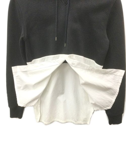 KRIS VAN ASSCHE（クリス ヴァン アッシュ）KRIS VAN ASSCHE (クリス ヴァン アッシュ) 切替プルオーバーパーカー ブラック サイズ:Mの古着・服飾アイテム