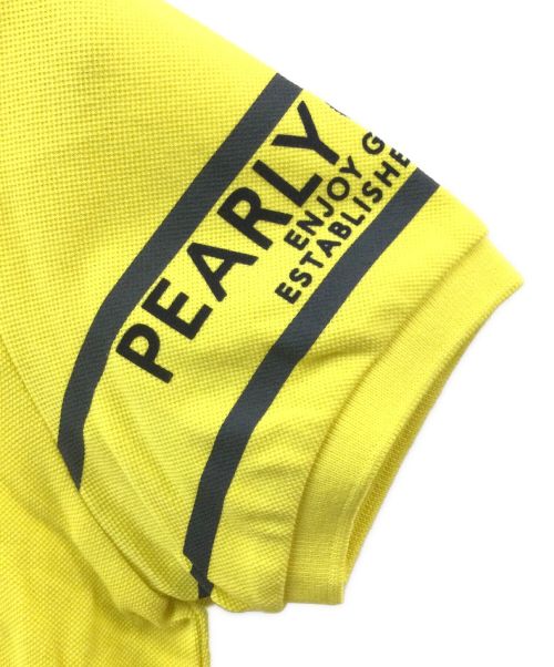 PEARLY GATES（パーリーゲイツ）PEARLY GATES (パーリーゲイツ) カノコ半袖ポロシャツ イエロー 未使用品の古着・服飾アイテム