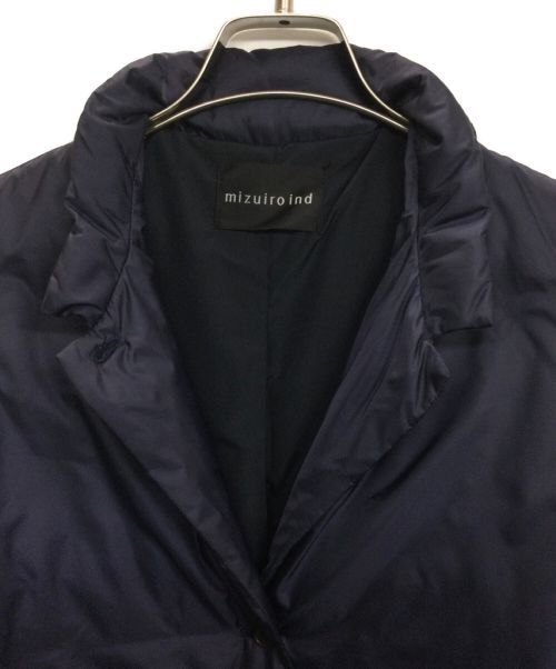 mizuiro-ind（ミズイロインド）mizuiro-ind (ミズイロインド) ステンカラーダウンコート ネイビー サイズ:-の古着・服飾アイテム