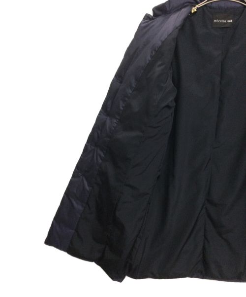 mizuiro-ind（ミズイロインド）mizuiro-ind (ミズイロインド) ステンカラーダウンコート ネイビー サイズ:-の古着・服飾アイテム