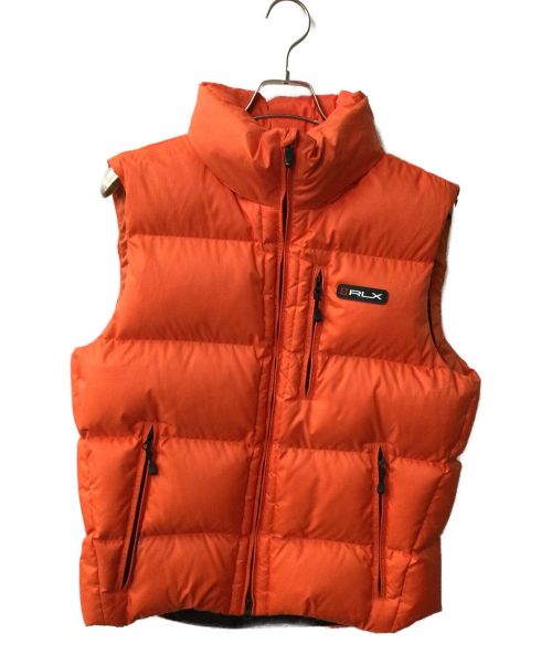 RLX RALPH LAUREN（アールエルエックスラルフローレン）RLX RALPH LAUREN (アールエルエックスラルフローレン) ダウンベスト オレンジ サイズ:Mの古着・服飾アイテム