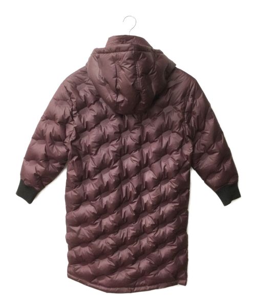 DIESEL（ディーゼル）DIESEL (ディーゼル) W-Lalla Hooded logo-quilted down jacket ワインレッド サイズ:XXS 165/76A 未使用品の古着・服飾アイテム