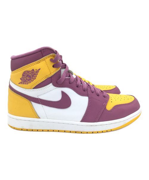 NIKE（ナイキ）NIKE (ナイキ) Air Jordan 1 Retro HIGH OG パープル×イエロー サイズ:US10.5の古着・服飾アイテム