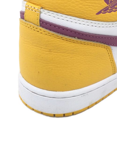 NIKE（ナイキ）NIKE (ナイキ) Air Jordan 1 Retro HIGH OG パープル×イエロー サイズ:US10.5の古着・服飾アイテム