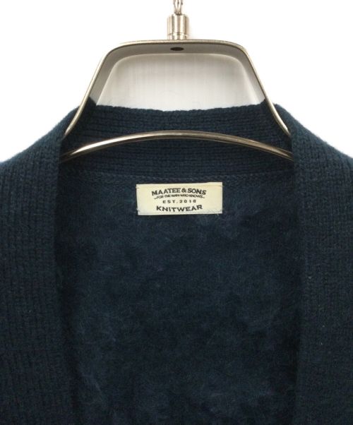 MAATEE&SONS（マーティーアンドサンズ）MAATEE&SONS (マーティーアンドサンズ) WAGAMAMA TOKYO (ワガママトウキョウ) NO B CARDIGAN グリーン サイズ:3の古着・服飾アイテム