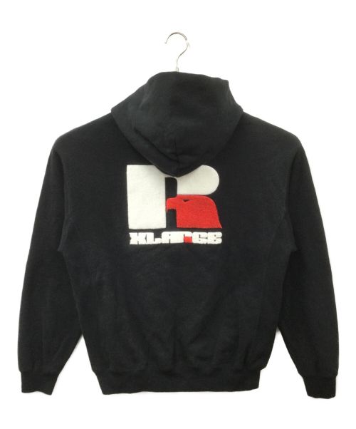 X-LARGE（エクストララージ）X-LARGE (エクストララージ) RUSSELL ATHLETIC (ラッセルアスレチック) スウェットパーカー ブラック サイズ:Lの古着・服飾アイテム