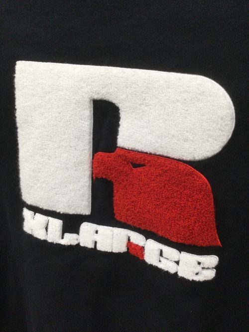 X-LARGE（エクストララージ）X-LARGE (エクストララージ) RUSSELL ATHLETIC (ラッセルアスレチック) スウェットパーカー ブラック サイズ:Lの古着・服飾アイテム