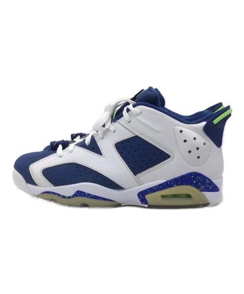 NIKE（ナイキ）NIKE (ナイキ) エアジョーダン 6 レトロ LOW ホワイト×ブルー サイズ:27.5 未使用品の古着・服飾アイテム