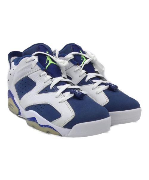 NIKE（ナイキ）NIKE (ナイキ) エアジョーダン 6 レトロ LOW ホワイト×ブルー サイズ:27.5 未使用品の古着・服飾アイテム