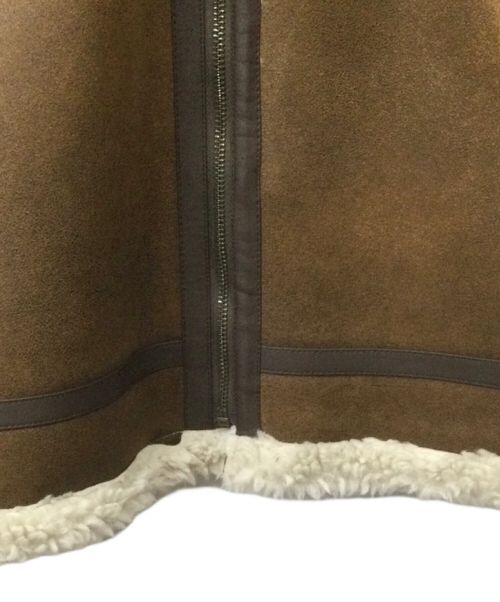 HINSON（ヒンソン）HINSON (ヒンソン) フェイクレザーフライトジャケット ブラウン サイズ:Mの古着・服飾アイテム