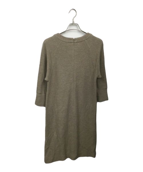 YOSHIE INABA（ヨシエ イナバ）YOSHIE INABA (ヨシエ イナバ) ニットワンピース ベージュ サイズ:7の古着・服飾アイテム