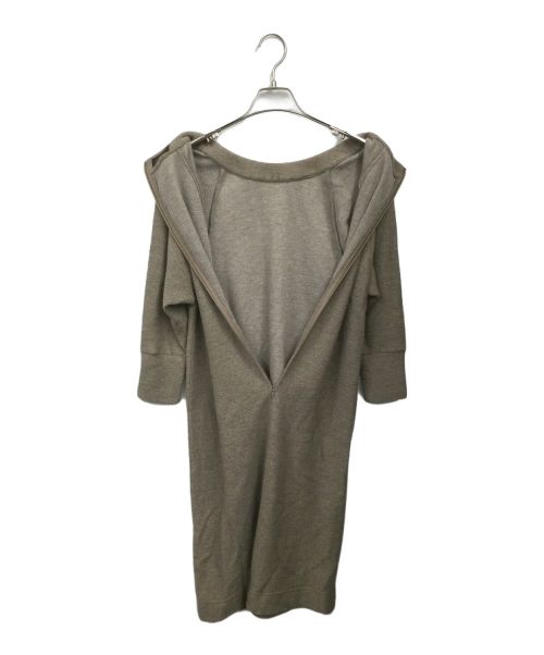 YOSHIE INABA（ヨシエ イナバ）YOSHIE INABA (ヨシエ イナバ) ニットワンピース ベージュ サイズ:7の古着・服飾アイテム