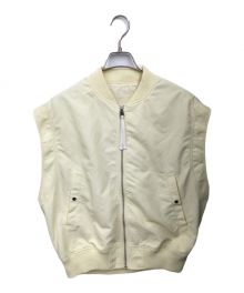 Adam et Rope（アダム エ ロペ）の古着「MA-1 ジレ」｜アイボリー