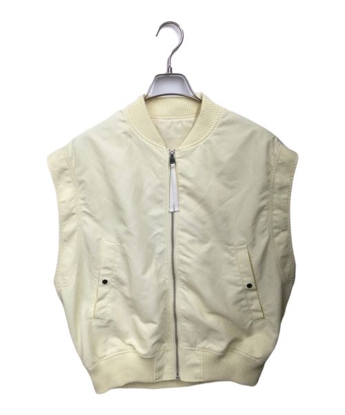 Adam et Rope（アダム エ ロペ）Adam et Rope (アダムエロペ) MA-1 ジレ アイボリー サイズ:Freeの古着・服飾アイテム