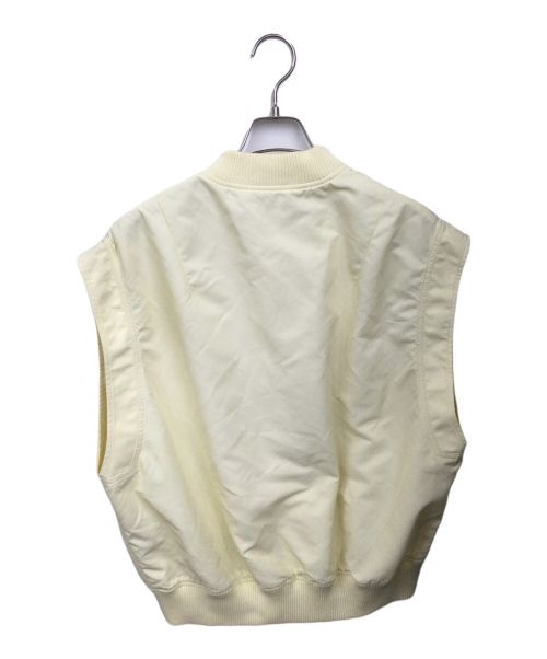 Adam et Rope（アダム エ ロペ）Adam et Rope (アダムエロペ) MA-1 ジレ アイボリー サイズ:Freeの古着・服飾アイテム