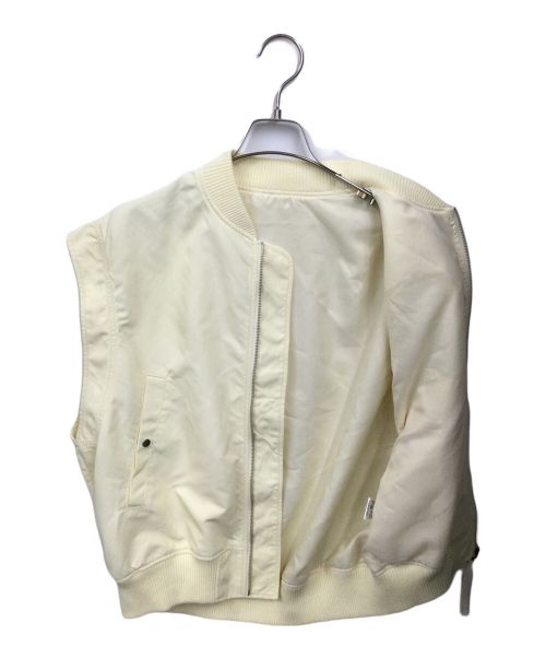 Adam et Rope（アダム エ ロペ）Adam et Rope (アダムエロペ) MA-1 ジレ アイボリー サイズ:Freeの古着・服飾アイテム