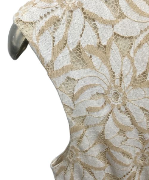 ANAYI（アナイ）ANAYI (アナイ) レースワンピース ベージュ サイズ:Mの古着・服飾アイテム