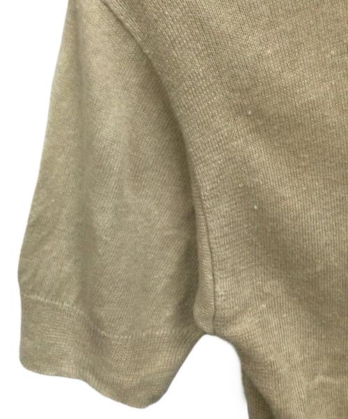 YLEVE（イレーヴ）YLEVE (イレーヴ) 半袖ニット ベージュ サイズ:Freeの古着・服飾アイテム