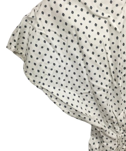 ELIN（エリン）ELIN (エリン) ワンピース ドット ホワイト×ブラック ホワイト サイズ:Mの古着・服飾アイテム