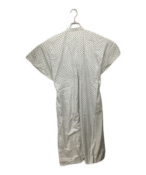 ELIN（エリン）ELIN (エリン) ワンピース ドット ホワイト×ブラック ホワイト サイズ:Mの古着・服飾アイテム
