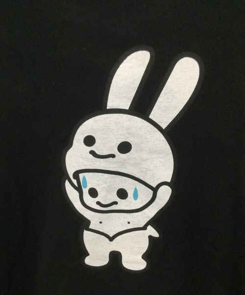 CUNE（キューン）CUNE (キューン) UNE LS Tee　ウサギきぐるみ ブラック サイズ:Lの古着・服飾アイテム
