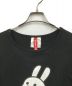 CUNE (キューン) UNE LS Tee　ウサギきぐるみ ブラック サイズ:L：1500円