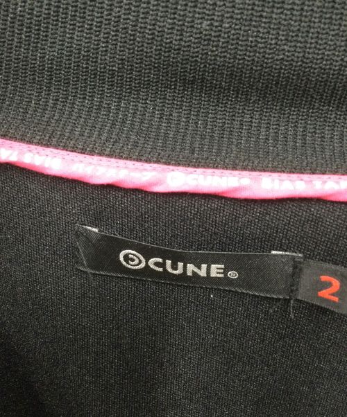CUNE（キューン）CUNE (キューン) MA-1ブルゾンミリタリージャージ ブラック×カーキ サイズ:2の古着・服飾アイテム