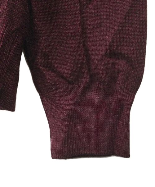 GRAN SASSO（グランサッソ）GRAN SASSO (グランサッソ) ハーフジップニットセーター レッド サイズ:Mの古着・服飾アイテム