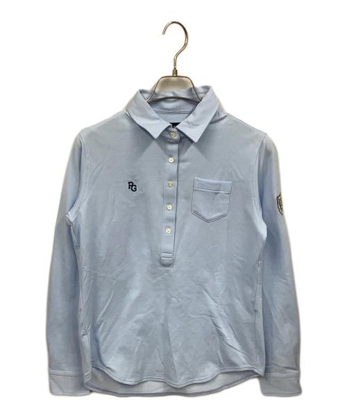 PEARLY GATES（パーリーゲイツ）PEARLY GATES (パーリーゲイツ) ベアフロート 長袖カットソープルオーバー ブルー 未使用品の古着・服飾アイテム