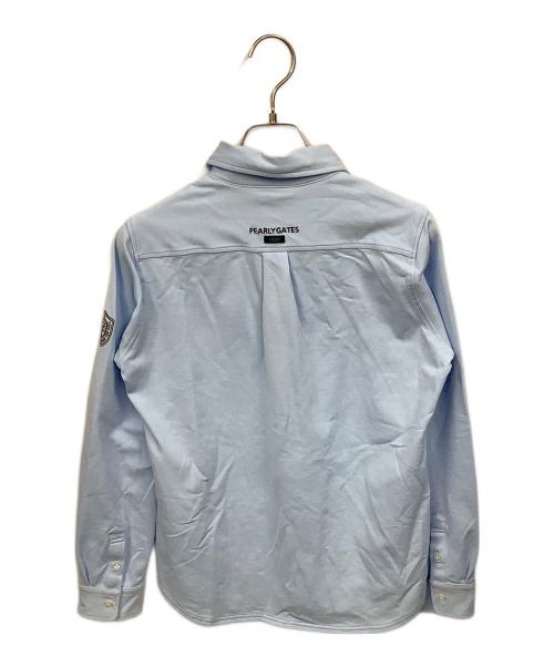 PEARLY GATES（パーリーゲイツ）PEARLY GATES (パーリーゲイツ) ベアフロート 長袖カットソープルオーバー ブルー 未使用品の古着・服飾アイテム