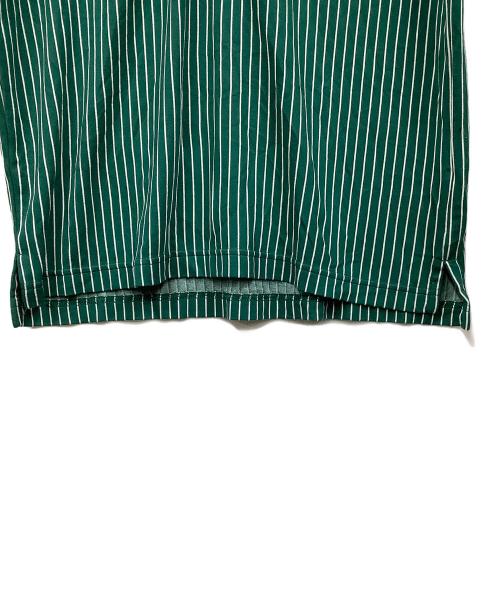 adidas（アディダス）adidas (アディダス) Bogey Boys (ボギーボーイズ)  BOGEY BOYS ストライプポロ グリーン サイズ:Mの古着・服飾アイテム