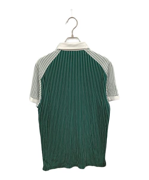 adidas（アディダス）adidas (アディダス) Bogey Boys (ボギーボーイズ)  BOGEY BOYS ストライプポロ グリーン サイズ:Mの古着・服飾アイテム